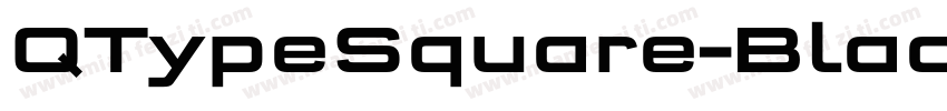 QTypeSquare-BlackMajuscles BlackMaj字体转换
